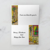 Südwestlicher Weihnachtstüreinstieg I Feiertagskarte (Innenseite)