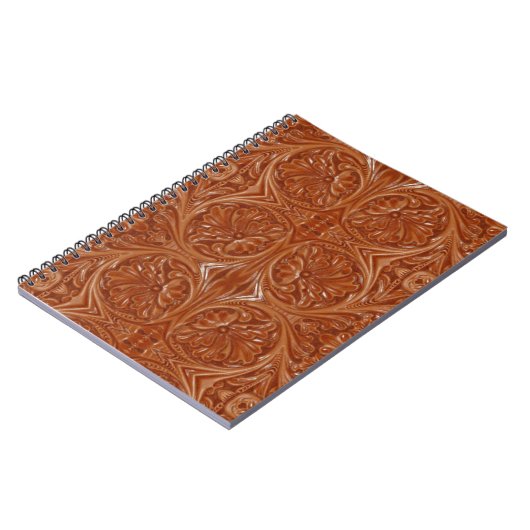 Südwestlicher Western aus geschliffenem Glattleder Notizblock (Linke Seite)