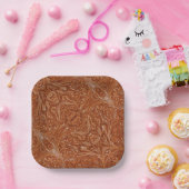 Südwestlicher Western aus geschliffenem Glattleder Pappteller (Party)