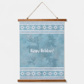 Südwestlicher Winter als Personalisiert Blau Wandteppich Mit Holzrahmen (Vorderseite)