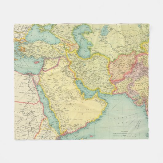 Südwestliches Asien Fleecedecke (Vorderseite (Horizontal))