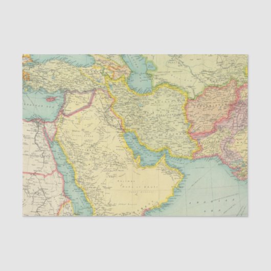 Südwestliches Asien Seidenpapier (Vorderseite)