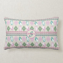 Südwestliches ethnisches fethers Muster Lendenkissen