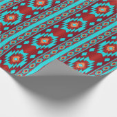 Südwestliches ethnisches geometrisches geschenkpapier (Ecke)