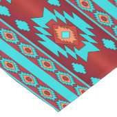 Südwestliches ethnisches geometrisches Muster Kurzer Tischläufer (Ecke)