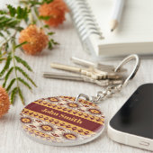 Südwestliches ethnisches Muster Schlüsselanhänger (Vorderseite rechts)