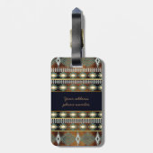 südwestliches ethnisches navaio Stammes- Muster Gepäckanhänger (Rückseite vertikal)