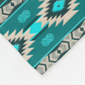 Südwestliches ethnisches Stammes- Muster Fleecedecke (Ecke)