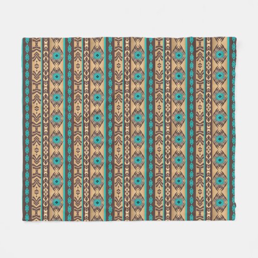 Südwestliches ethnisches Stammes- Muster Fleecedecke (Vorderseite (Horizontal))