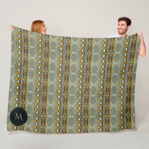 südwestliches ethnisches Stammes- Muster Fleecedecke