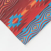 Südwestliches ethnisches Stammes- Muster Fleecedecke (Ecke)