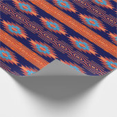 Südwestliches ethnisches Stammes- Muster Geschenkpapier (Ecke)