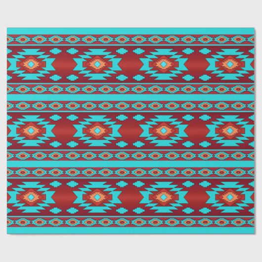 Südwestliches ethnisches Stammes- Muster Geschenkpapier (Flach)