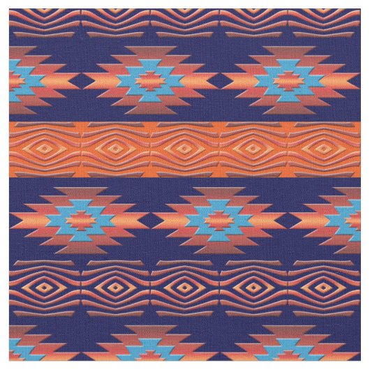 Südwestliches ethnisches Stammes- Muster Stoff (Nahaufnahme)
