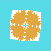 Südwestliches Farbmuster von Vibes Aufkleber (Vorderseite)