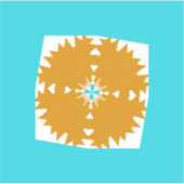 Südwestliches Farbmuster von Vibes Aufkleber (Vorderseite)