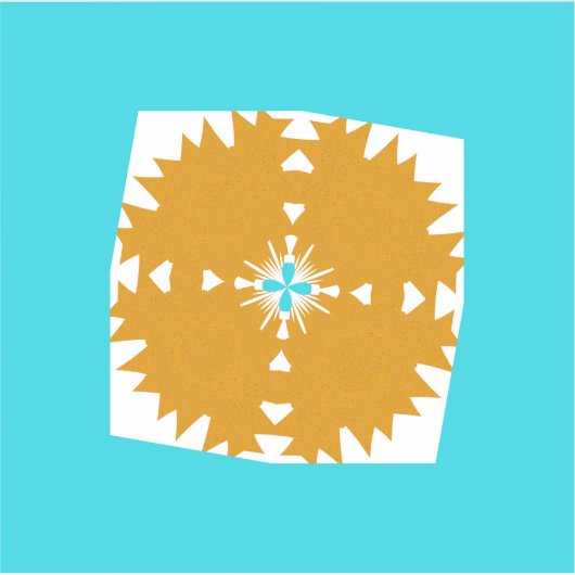 Südwestliches Farbmuster von Vibes Aufkleber (Vorderseite)