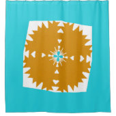 Südwestliches Farbmuster von Vibes Duschvorhang (Vorderseite)