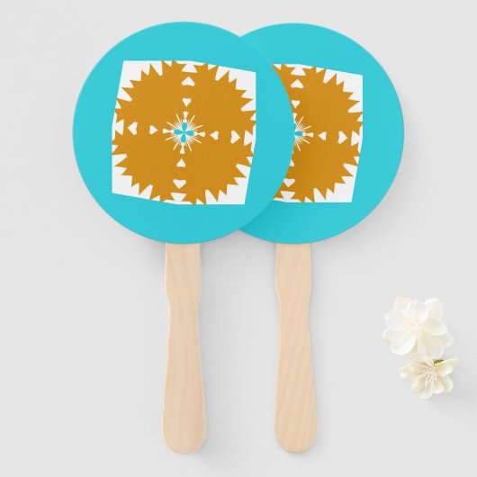 Südwestliches Farbmuster von Vibes Fächer (Vorne und Hinten)