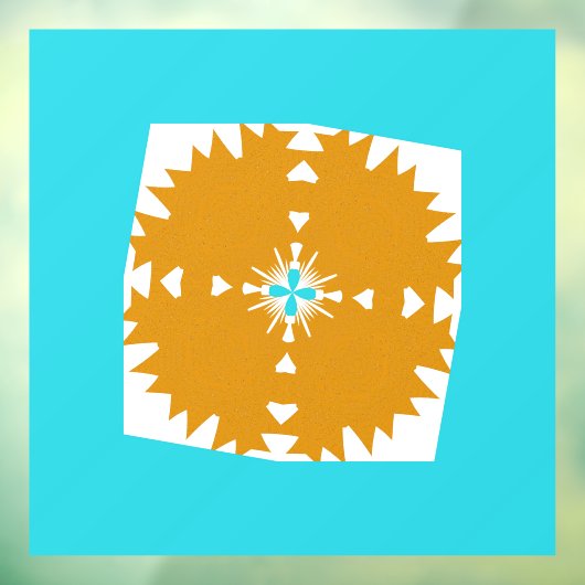 Südwestliches Farbmuster von Vibes Fensteraufkleber (Blatt 3)