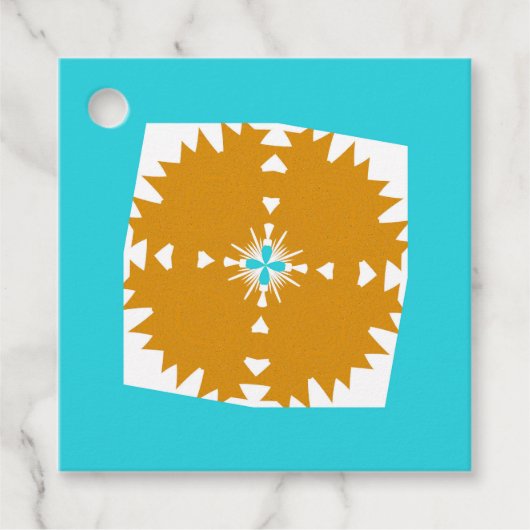 Südwestliches Farbmuster von Vibes Geschenkanhänger (Vorderseite)