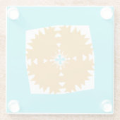 Südwestliches Farbmuster von Vibes Glasuntersetzer (Rückseite)