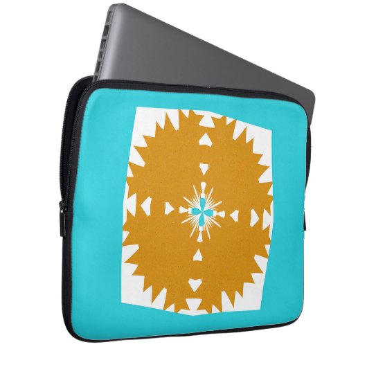 Südwestliches Farbmuster von Vibes Laptopschutzhülle (Vorne Rechts)