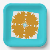 Südwestliches Farbmuster von Vibes Pappteller (Vorderseite)