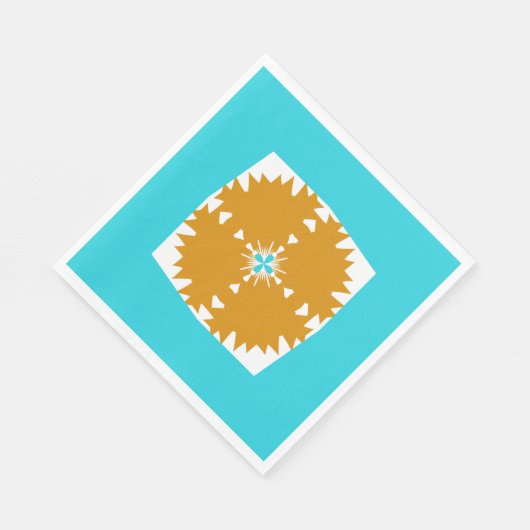 Südwestliches Farbmuster von Vibes Serviette (Ecke)