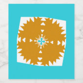 Südwestliches Farbmuster von Vibes Weinetikett (Einzelnes Label)