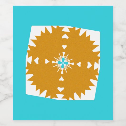 Südwestliches Farbmuster von Vibes Weinetikett (Einzelnes Label)