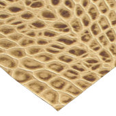 südwestliches Goldbraun Alligatorleder Kurzer Tischläufer (Ecke)