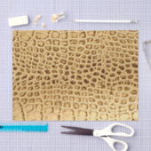 südwestliches Goldbraun Alligatorleder Seidenpapier (Handwerk)