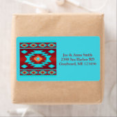 Südwestliches Label für ethnisch geometrische Gest (Insitu)