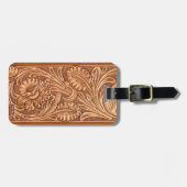 südwestliches Leder der Vintagen Cowgirlmode Gepäckanhänger (Vorderseite horizontal)
