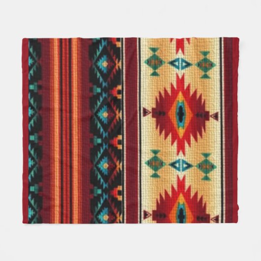 Südwestliches Muster-Fliegendecke Fleecedecke (Vorderseite (Horizontal))