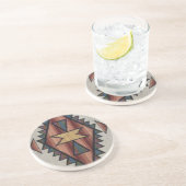 Südwestliches Muster Sandstone Drink Untersetzer (Seite)