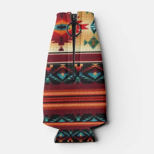 Südwestliches Muster Spaß Flasche cooler Flaschenkühler (Rückseite)