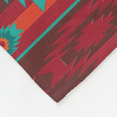 Südwestliches Stammes- Muster Fleecedecke (Ecke)