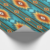südwestliches Stammes- Muster Geschenkpapier (Ecke)