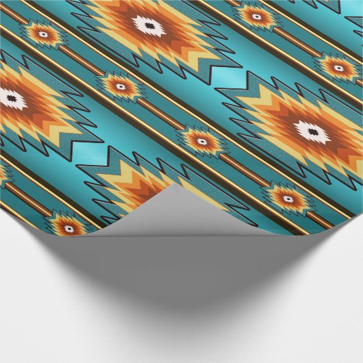 südwestliches Stammes- Muster Geschenkpapier (Ecke)