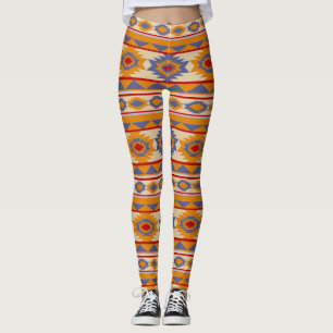 Südwestliches Stammes- Muster Leggings