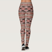 Südwestliches Stammes- Muster Leggings (Rückseite)