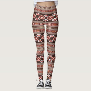 Südwestliches Stammes- Muster Leggings