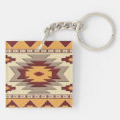 Südwestliches Stammes- Muster Schlüsselanhänger (Rückseite)