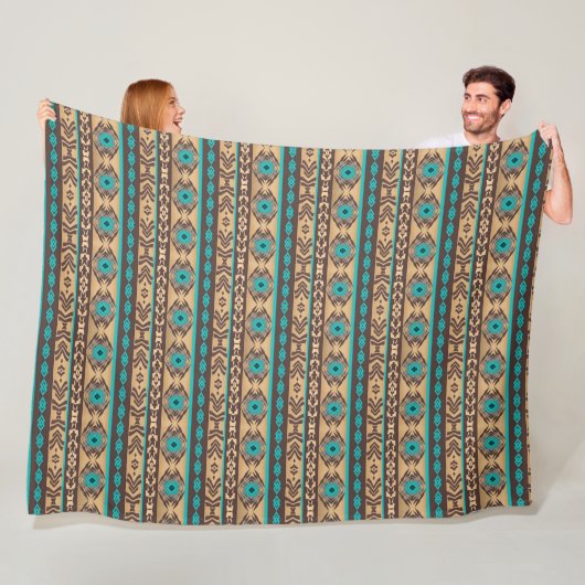 Südwestliches Stammesmuster. Fleecedecke (Beispiel)