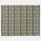 Südwestliches Stammesmuster. Fleecedecke (Vorderseite (Horizontal))