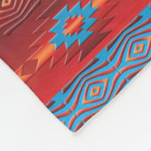 Südwestliches Stammesmuster. Fleecedecke (Ecke)