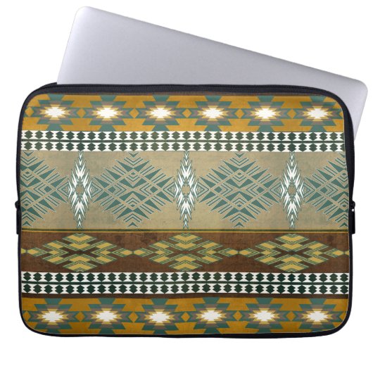 Südwestliches Stammesmuster Laptopschutzhülle (Vorderseite)