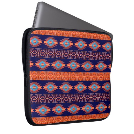 Südwestliches Stammesmuster. Laptopschutzhülle (Vorne Rechts)